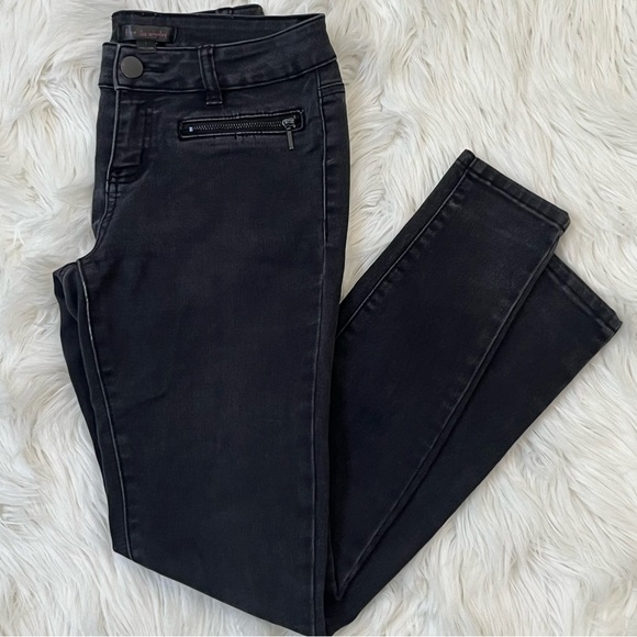 Fire Los Angeles Black Faded Skinny Jeans  Size 1 - Picture 1 of 9